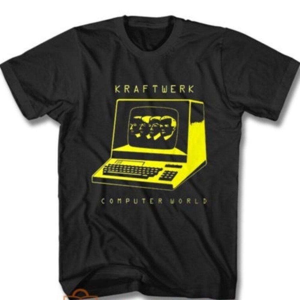 Kraftwerk Computer World T Shirt Retro Electronic Music Graphic Fan Gift